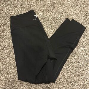 Gymshark seamless 7/8 black leggings Medium